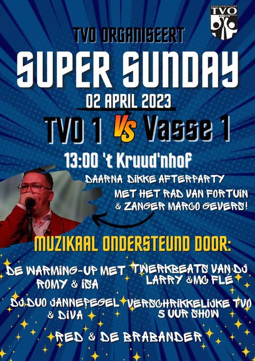 Super sunday bij TVO op 2 april '23